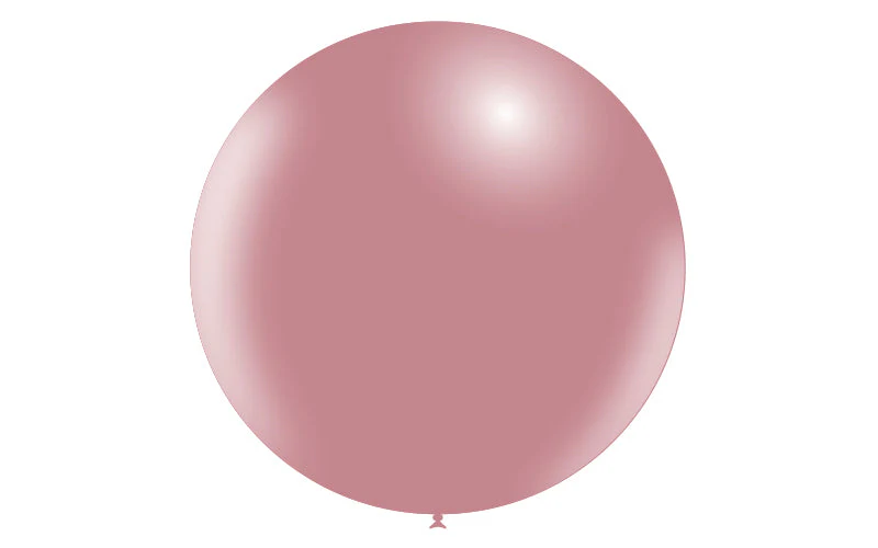 36'' Balloonia Latex Balloons Professional Line Vintage Vintage Pink (5 Per Bag) - Image 3