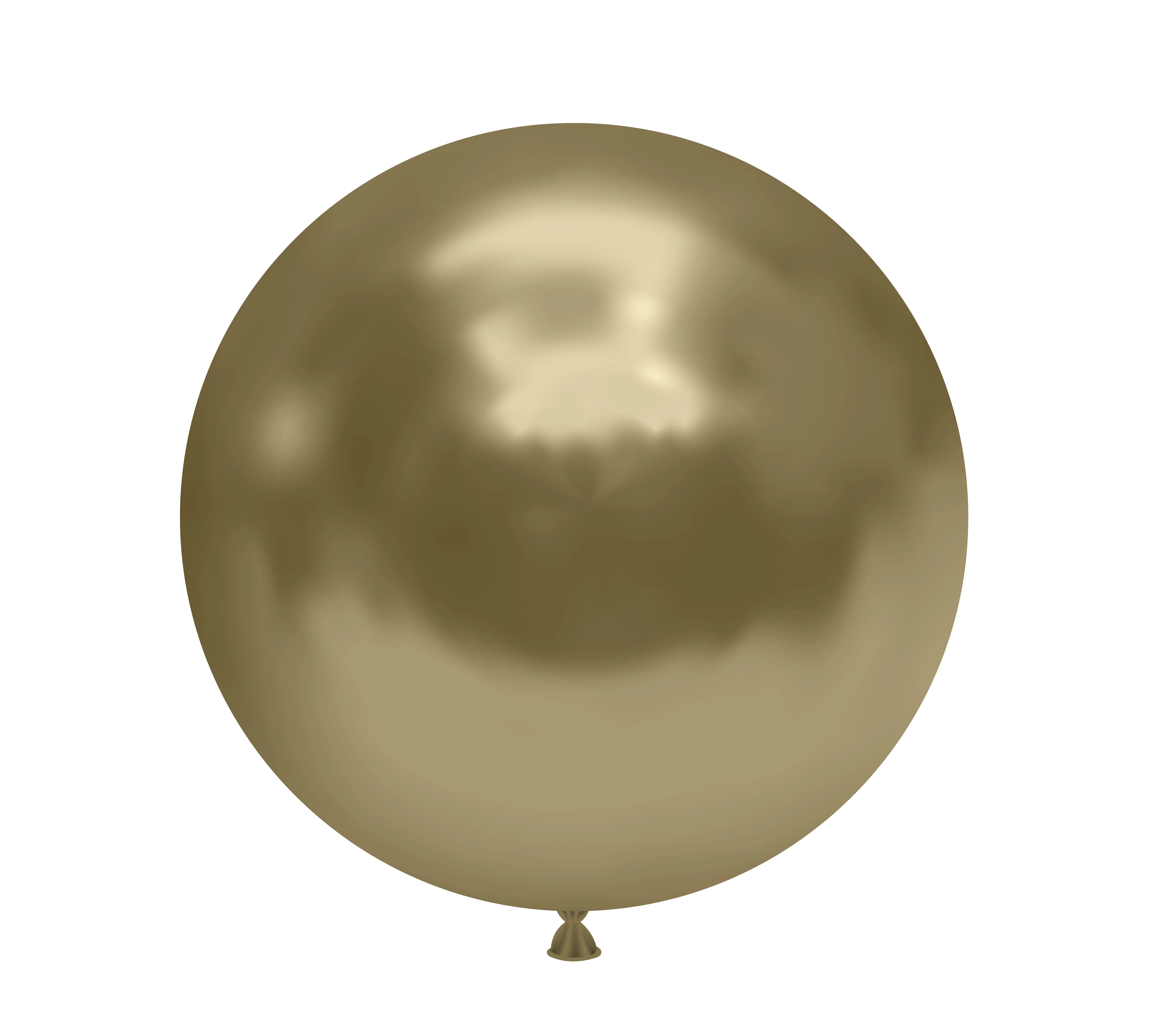 36" Golden Chrome Like Tuftex Effects Latex Balloons (2 Per Bag)