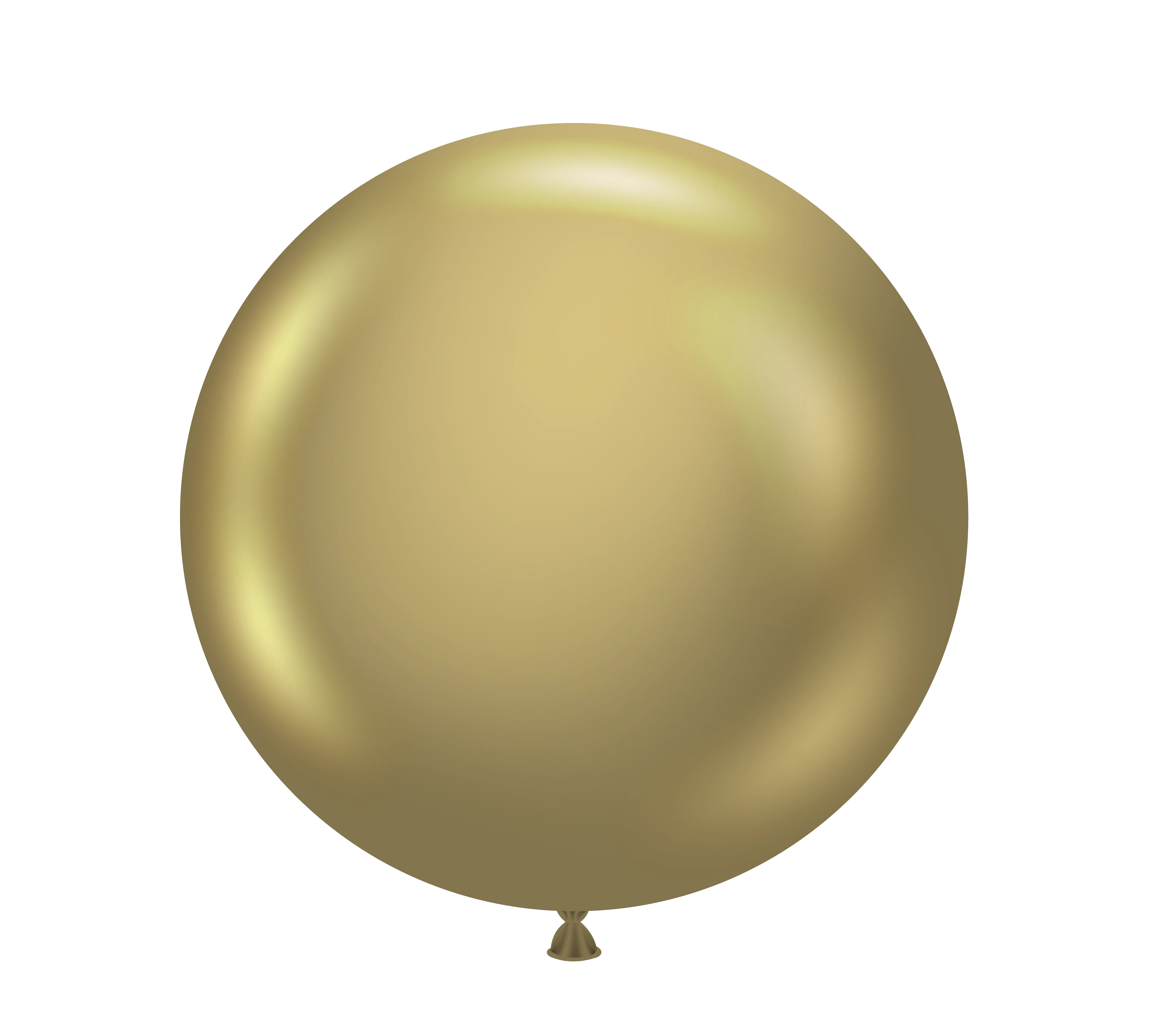 36" Golden Chrome Like Tuftex Effects Latex Balloons (2 Per Bag) - Image 3