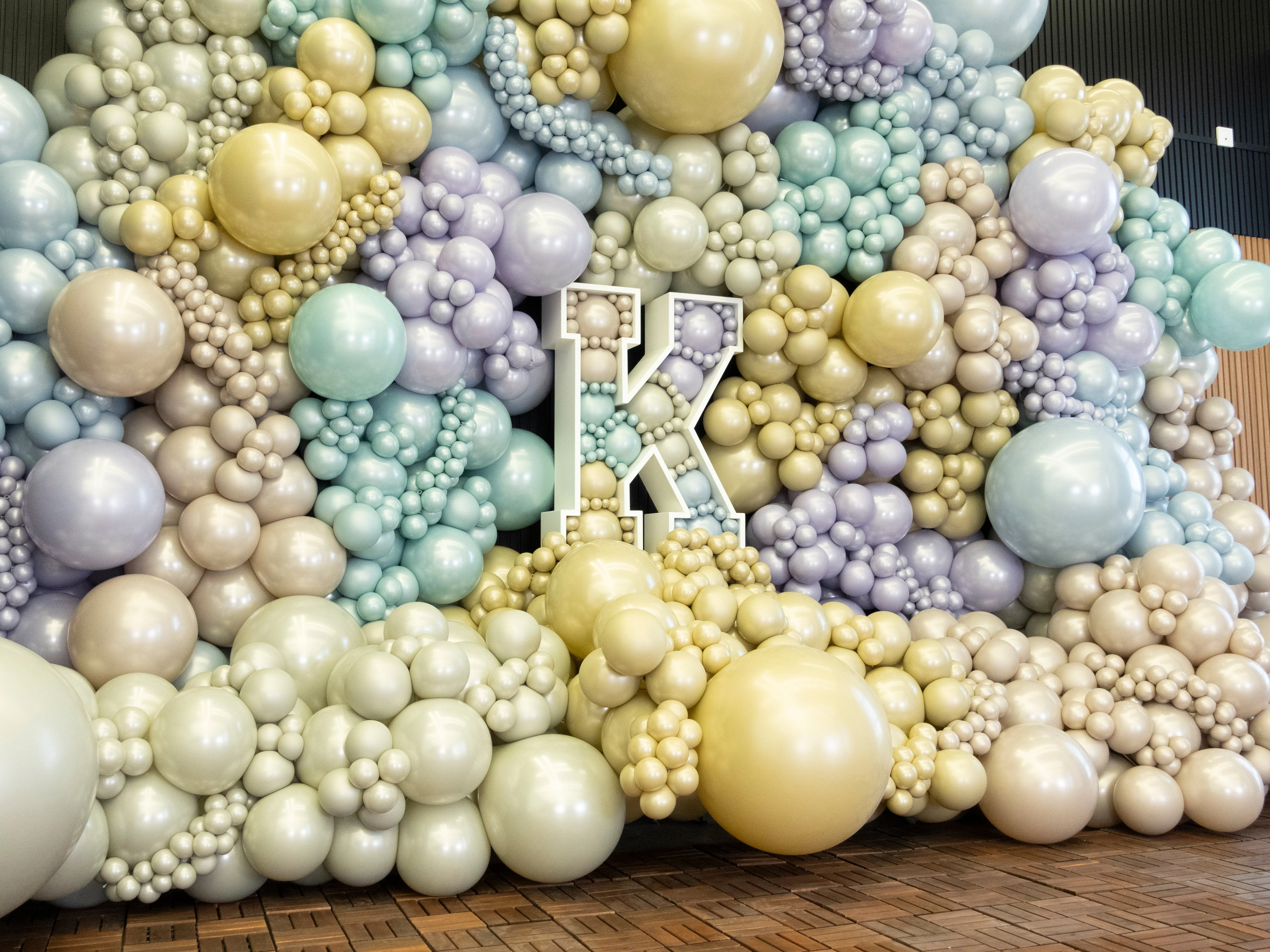 36" Kalisan Brand Latex Balloons Aura Beige Cream (2 Per Bag) - Image 34