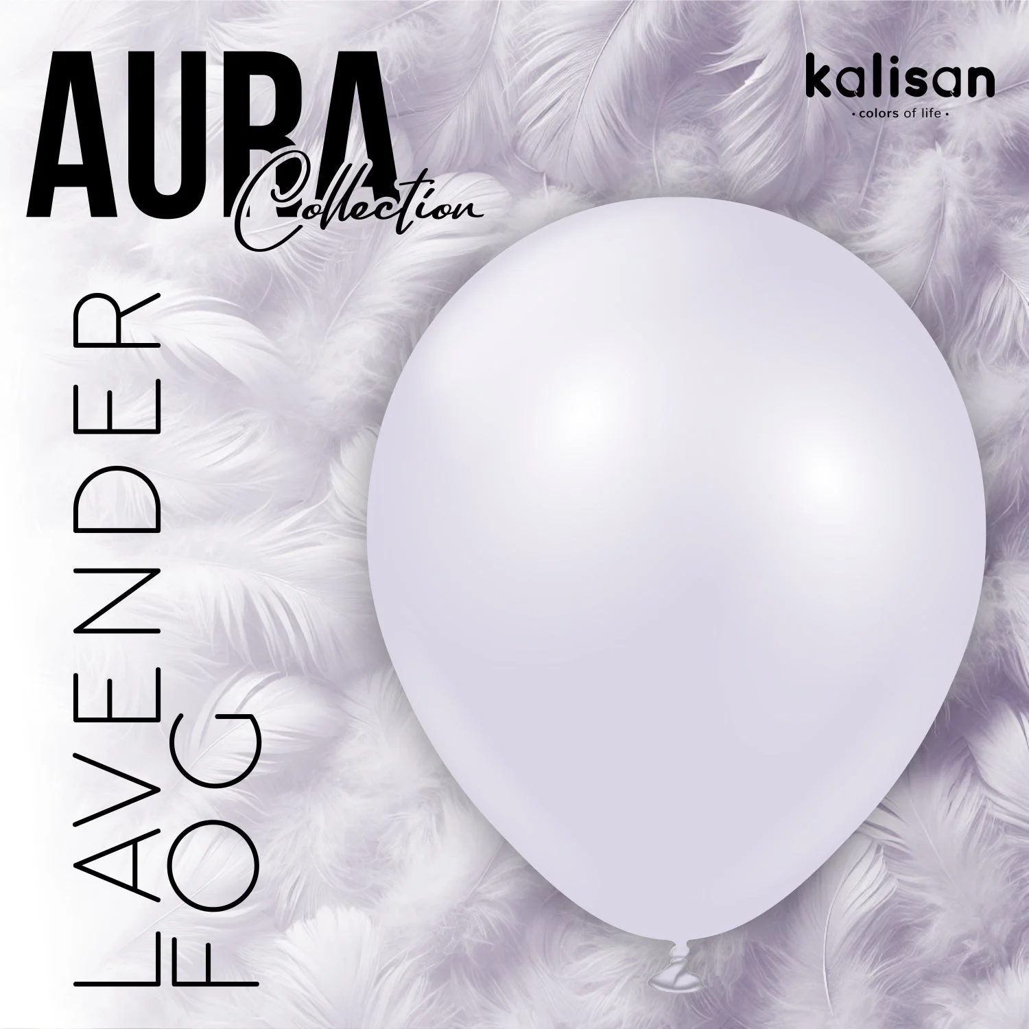 36" Kalisan Brand Latex Balloons Aura Lavender Fog (2 Per Bag) - Image 4