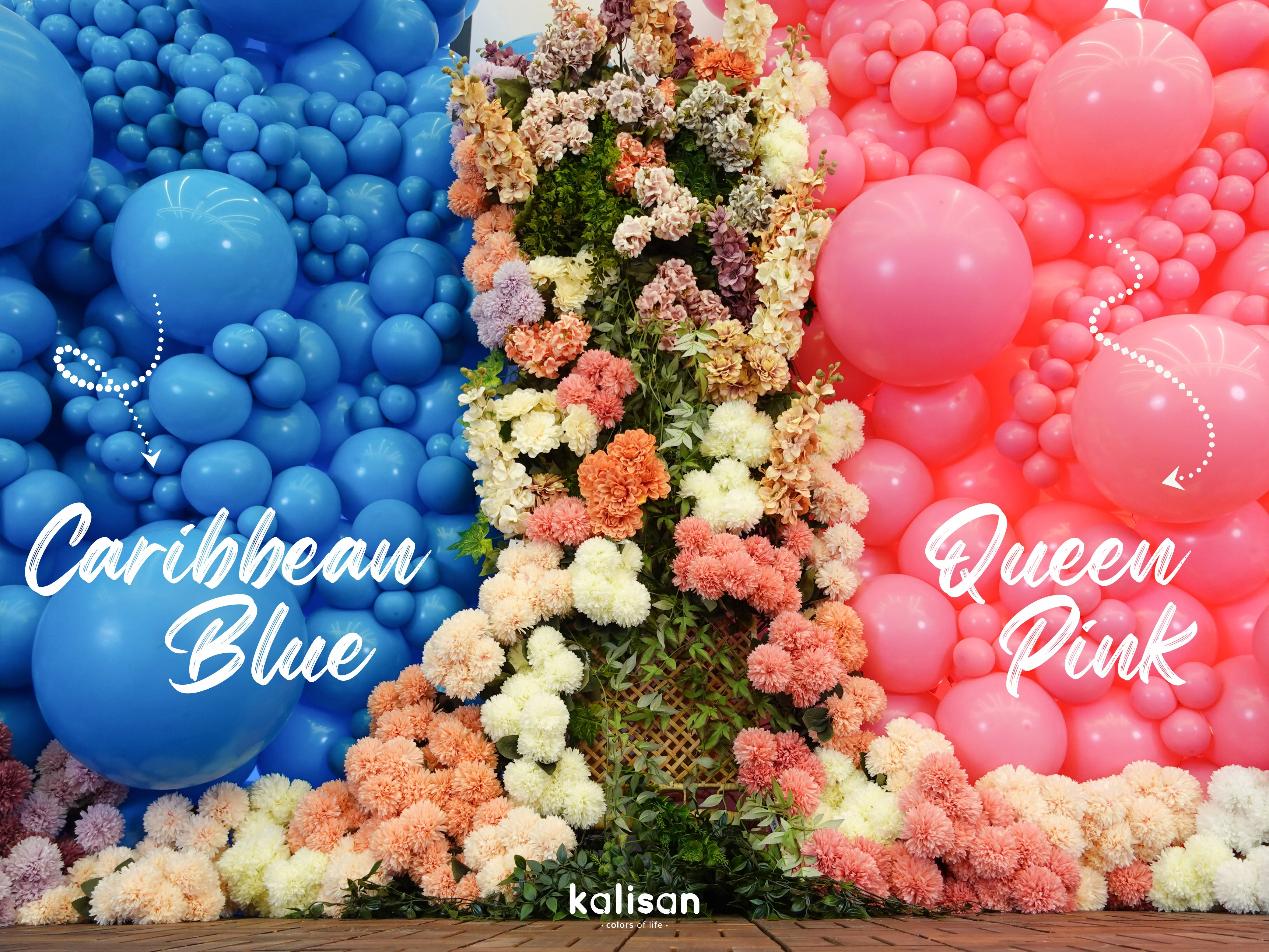 36" Kalisan Latex Balloons Standard Caribbean Blue (2 Per Bag) - Image 5