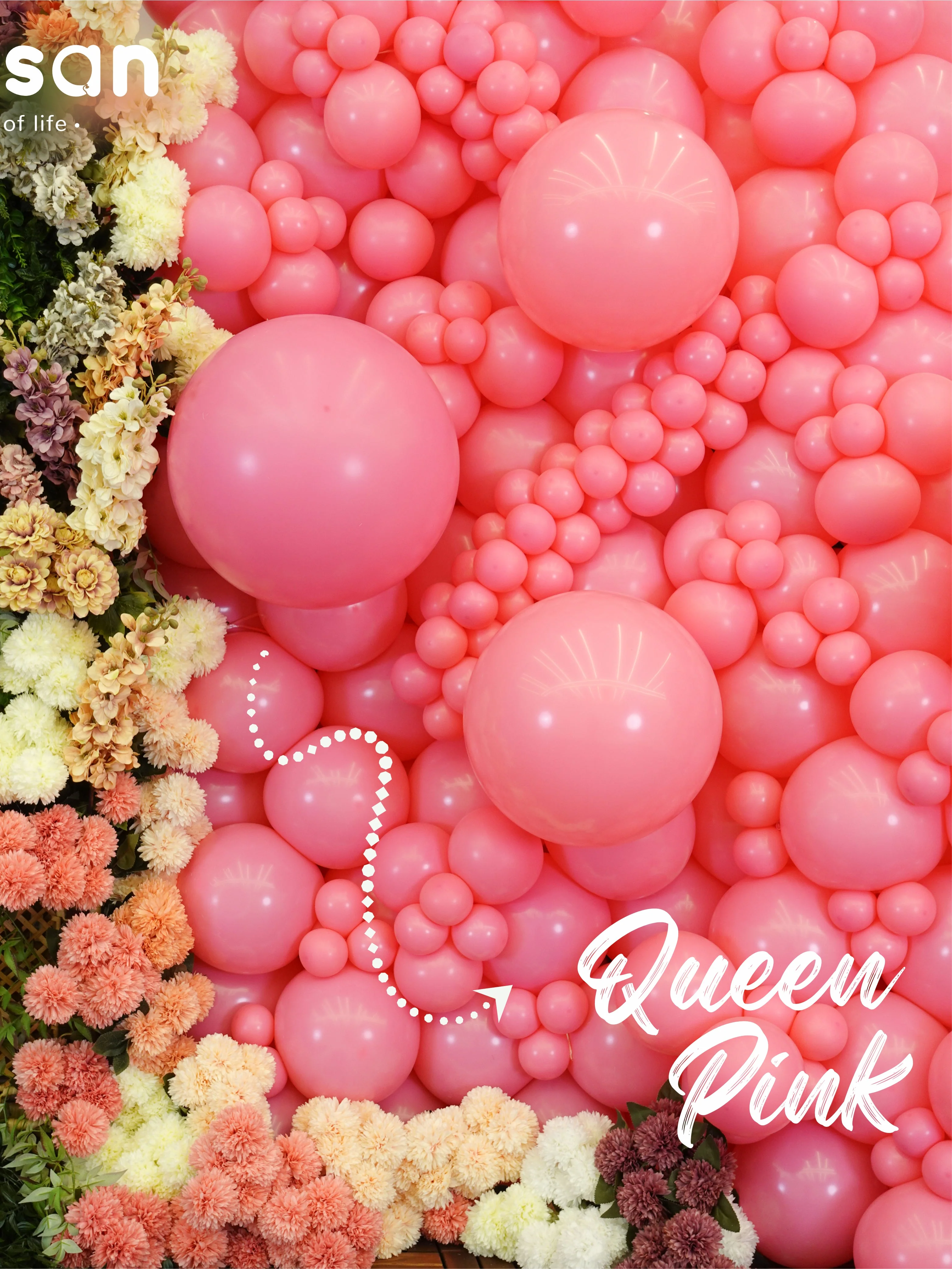 36" Kalisan Latex Balloons Standard Queen Pink (2 Per Bag) - Image 4