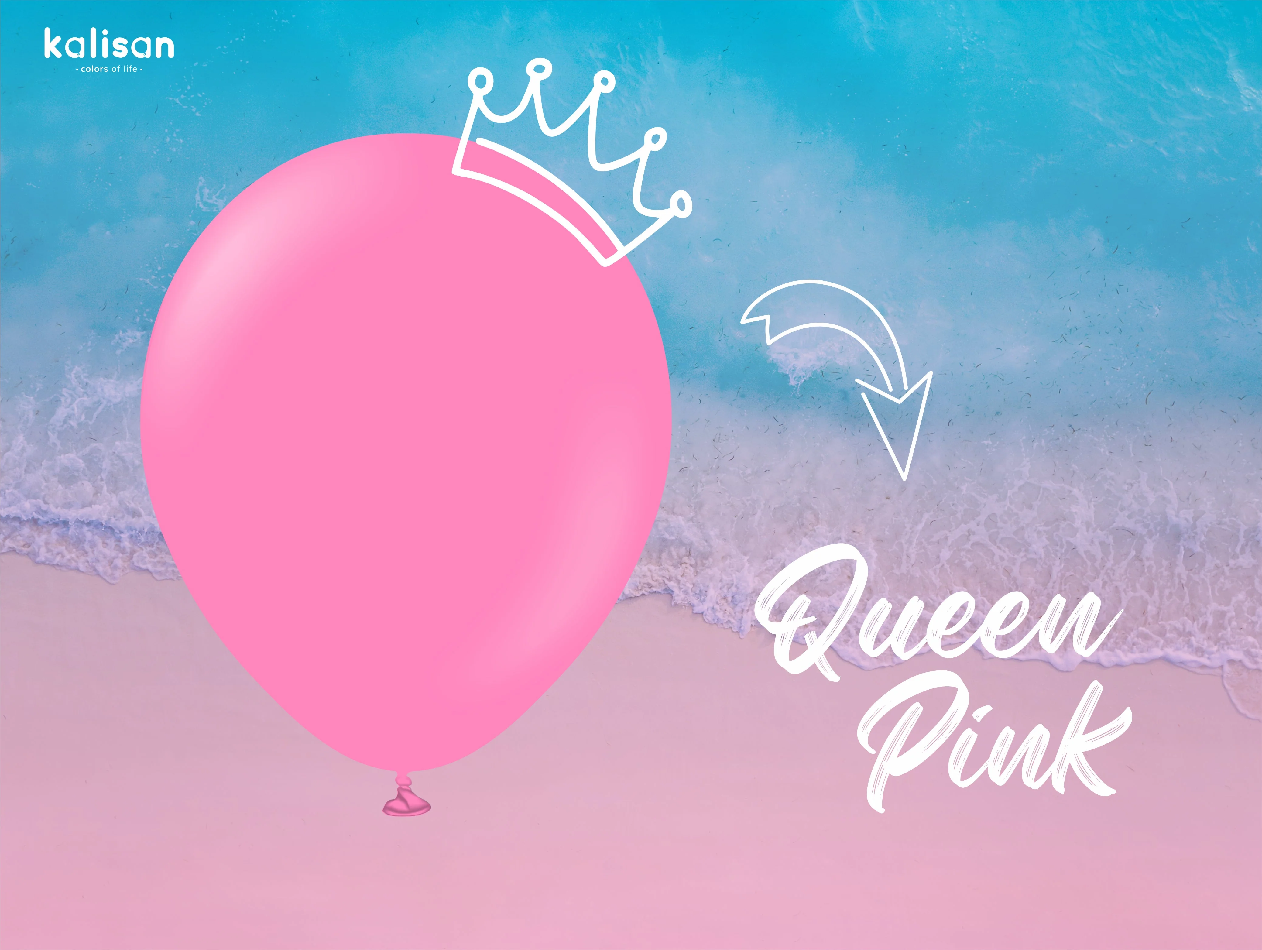 36" Kalisan Latex Balloons Standard Queen Pink (2 Per Bag) - Image 8