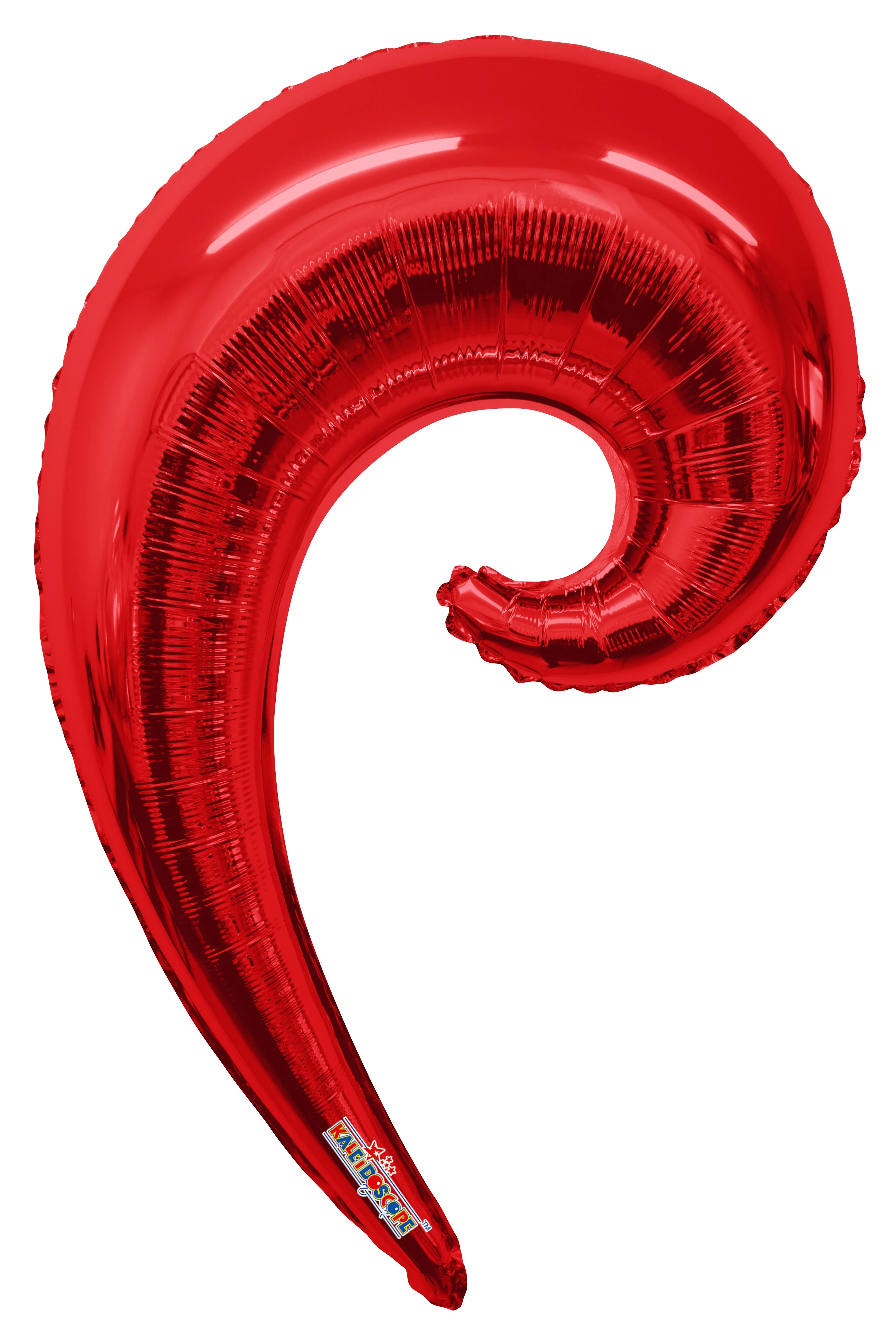 36" Kurly Wave Red Foil Balloon
