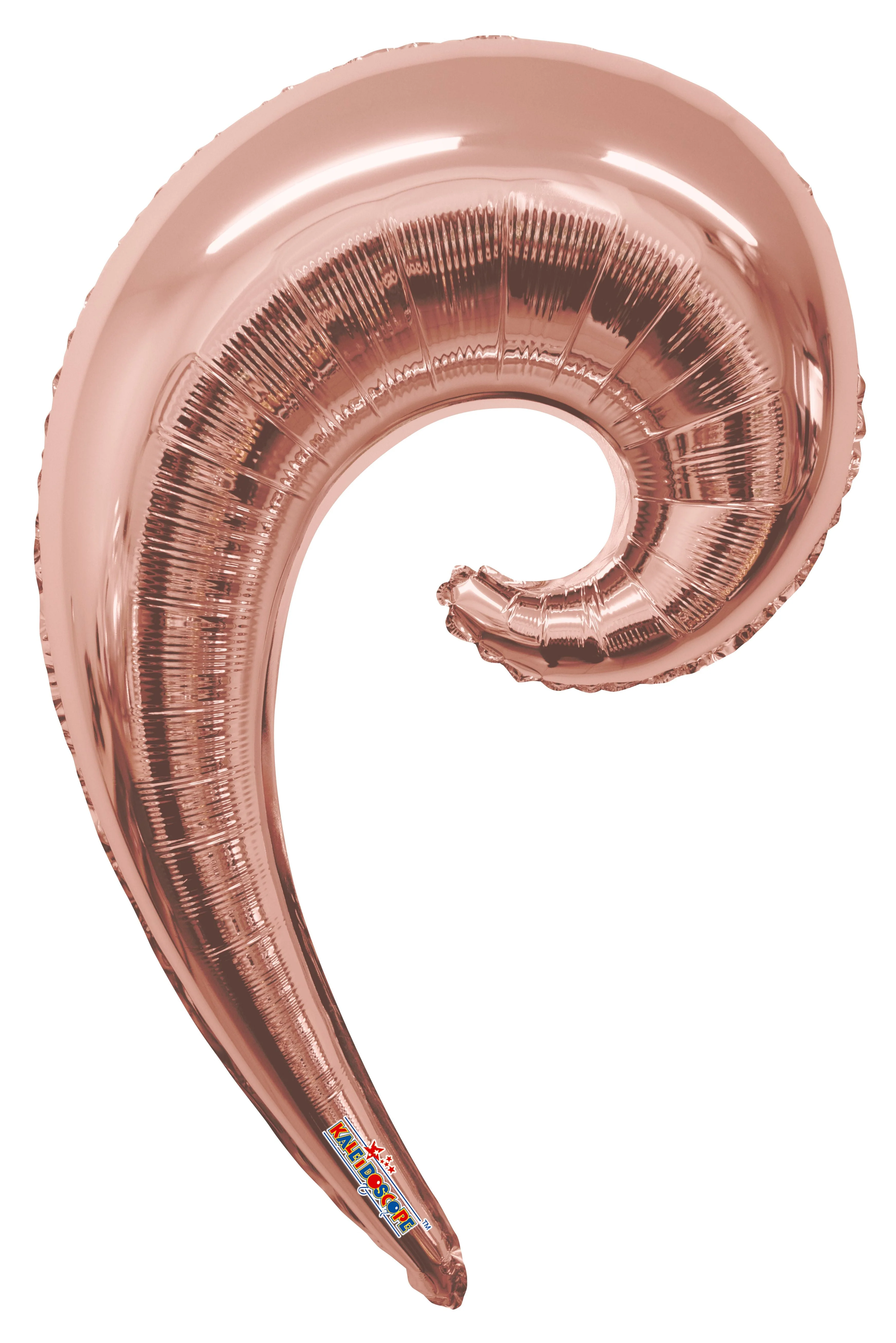 36" Kurly Wave Rose Gold Foil Balloon