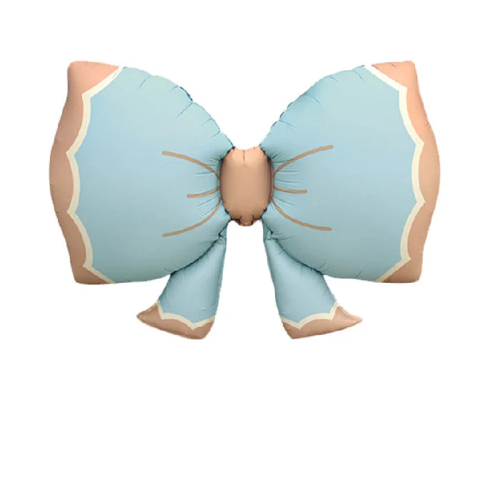 36" Matte Blue Bows Bowknot Foil Balloon