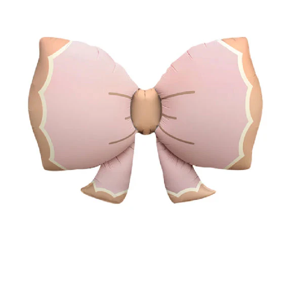 36" Matte Pink Bows Bowknot Foil Balloon