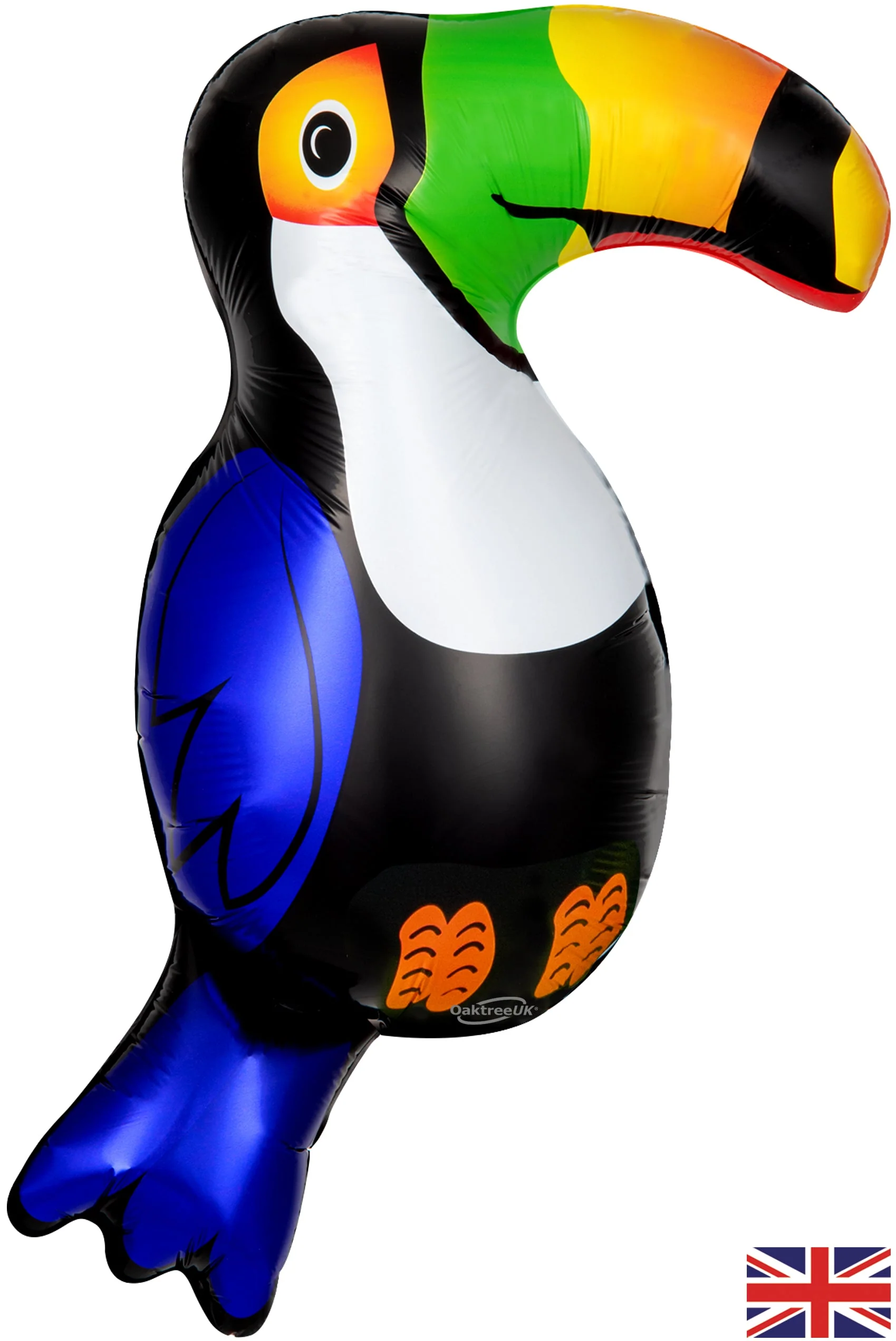 36" Oaktree Shape Toucan Metallic Packaged