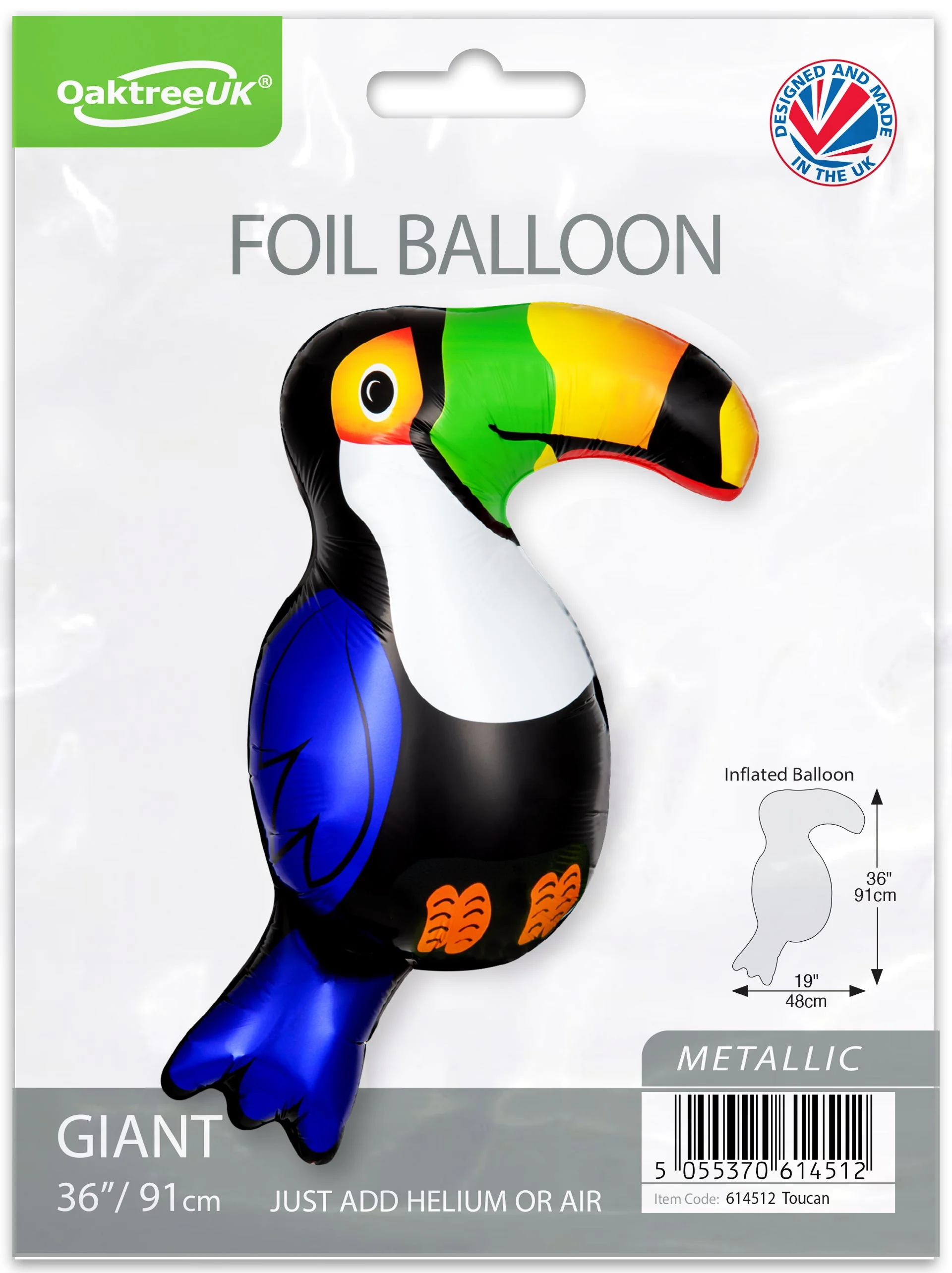 36" Oaktree Shape Toucan Metallic Packaged - Image 3