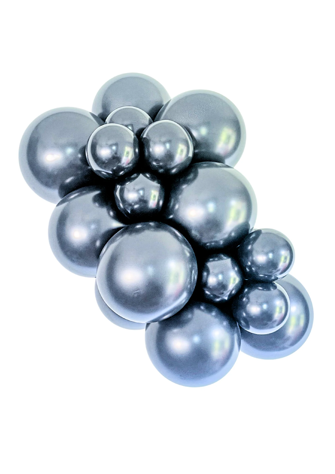 36" Shadow Chrome Like Tuftex Effects Latex Balloons (2 Per Bag) - Image 2