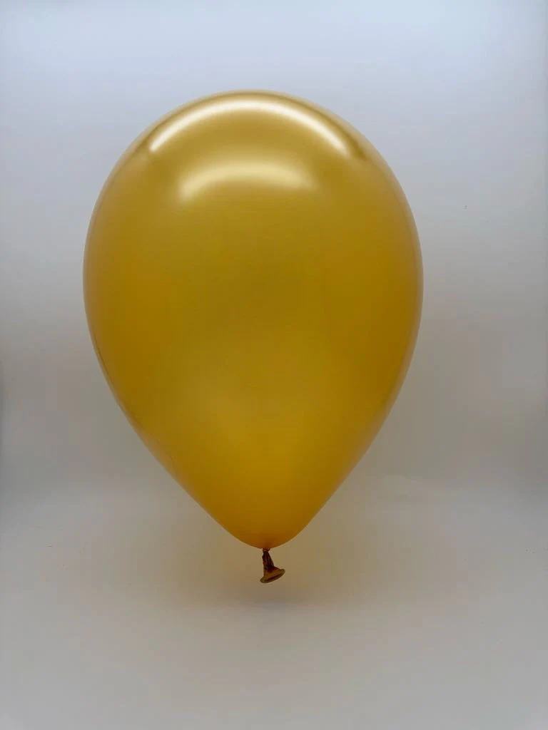360BN Balloonia Brand Professional Line Twisting/Modelling Latex Balloons Metallic Gold (100 Per Bag) - Image 2