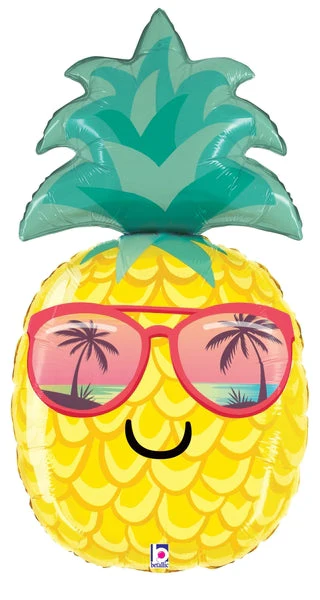 37" Foil Shape Summer Pineapple Foil Balloon