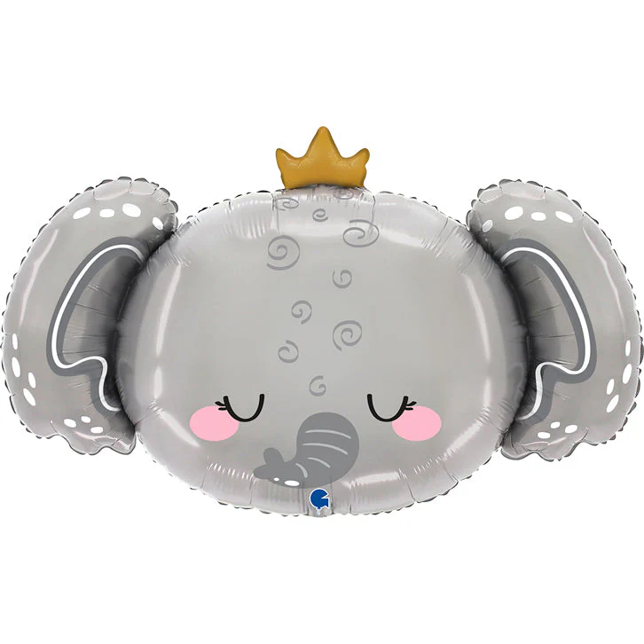 38" Baby Elephant Foil Balloon
