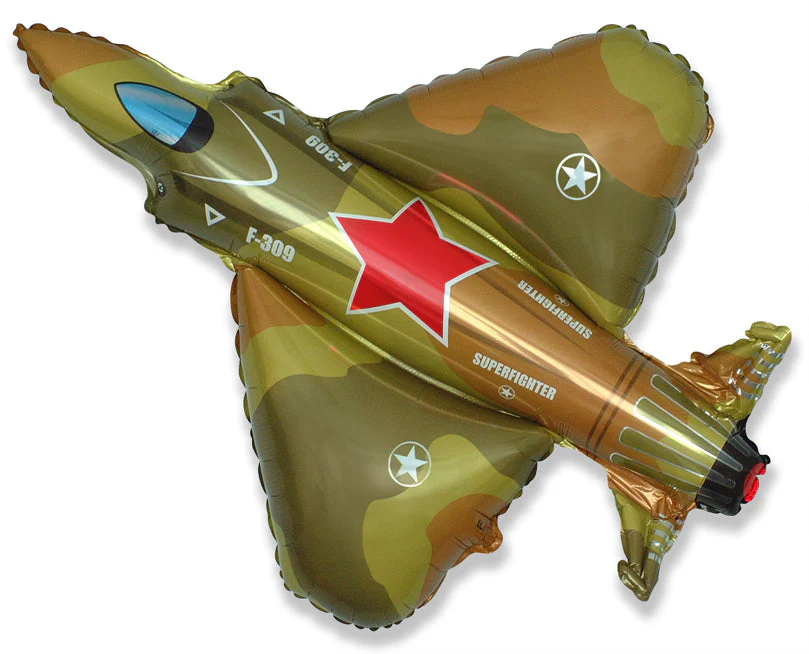 38" Military Fighter Jet Plane Balloon
