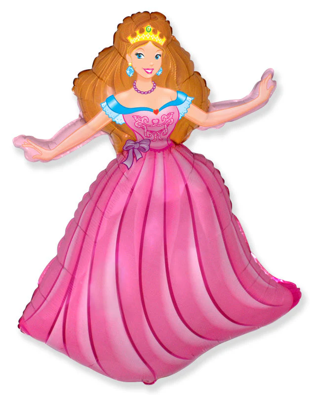38" Princess Shape Foil Balloon
