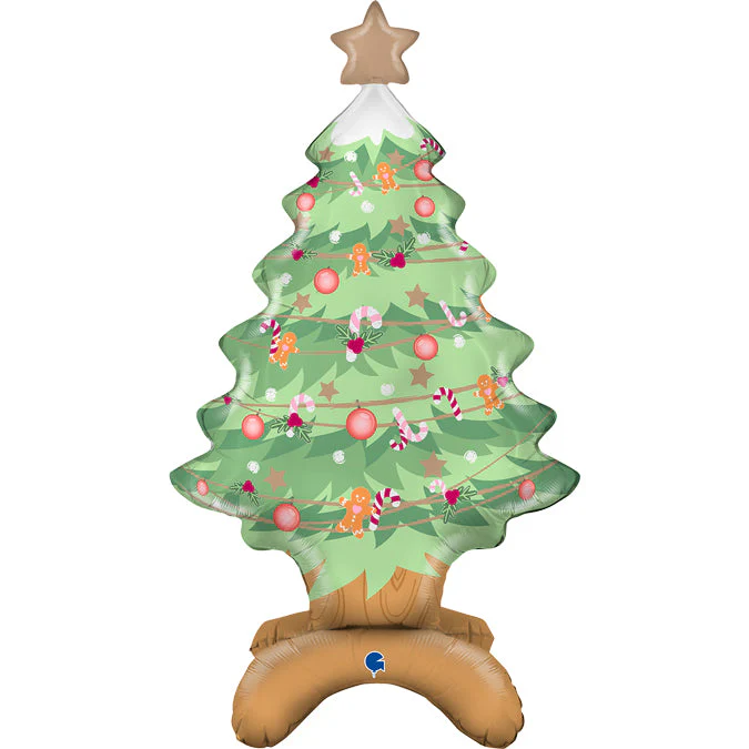 31" The Standups - Christmas Tree Foil Balloon