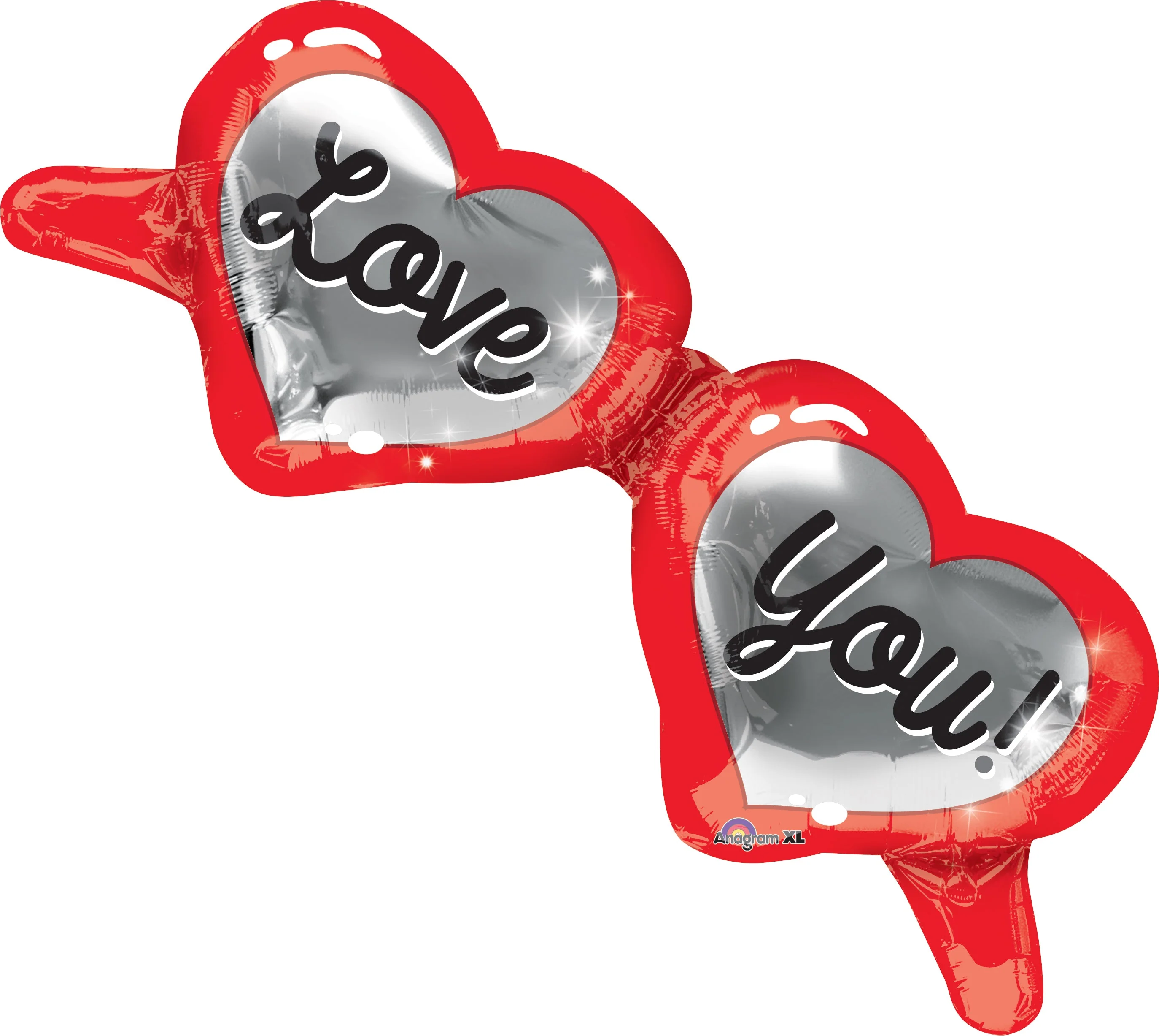 39" Heart Shaped Glasses Balloon