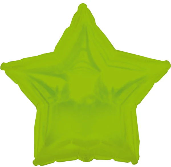 4.5" Airfill Only (Sticks Sold Separately) CTI Lime Green Star Balloon
