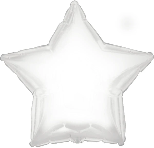 4.5" Airfill Only (Sticks Sold Separately) CTI White Star Balloon