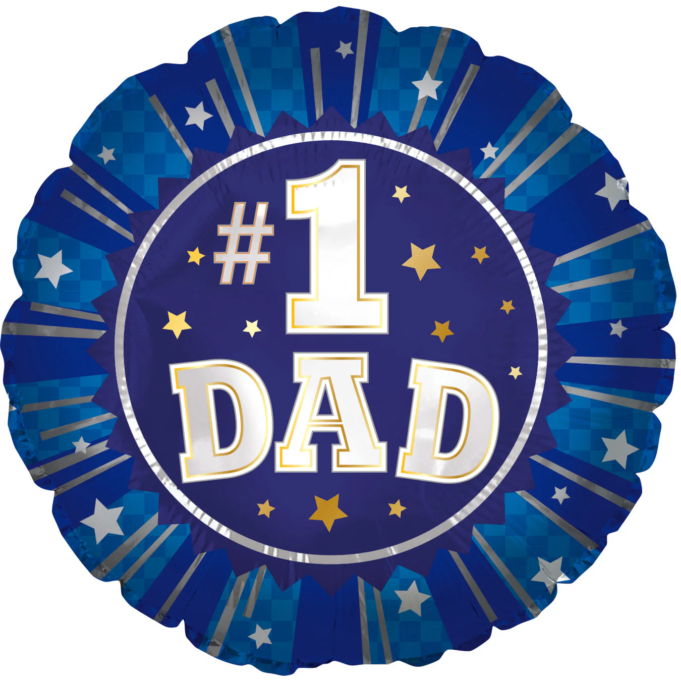 4.5" Airfill Only (Sticks Sold Separately) #1 Dad Foil Balloon