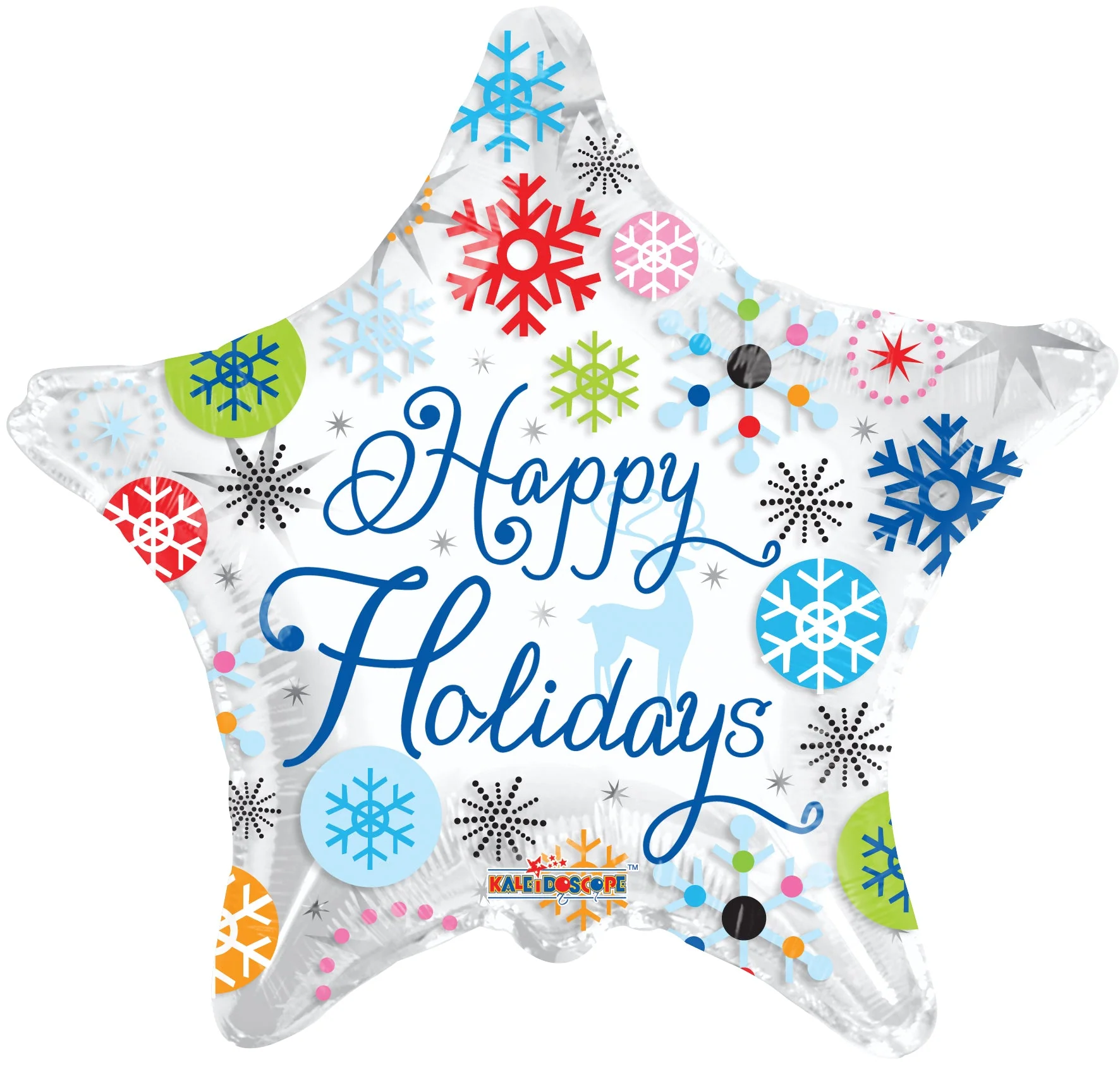 4" Airfill Only (Sticks Sold Separately) Balloon Holidays Snowflakes