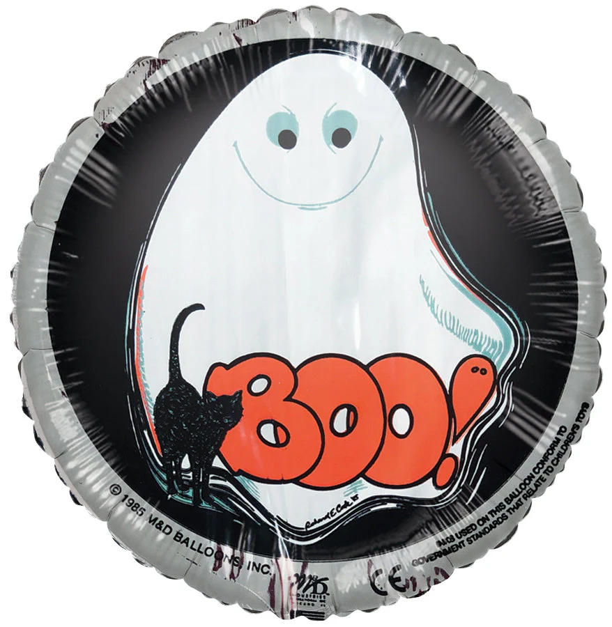 4" Airfill Only (Sticks Sold Separately) Boo Balloon Halloween Classic Foil Balloon