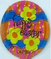 4" Airfill Only (Sticks Sold Separately) Happy Easter Egg Balloon