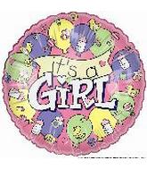 4" Airfill Only (Sticks Sold Separately) It's a Girl Banner Balloon