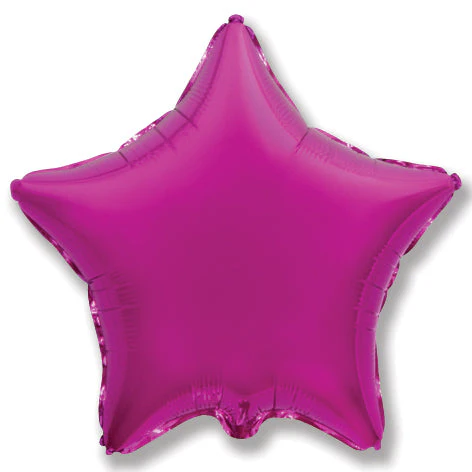 4" Airfill Only (Sticks Sold Separately) Magenta Star Balloon