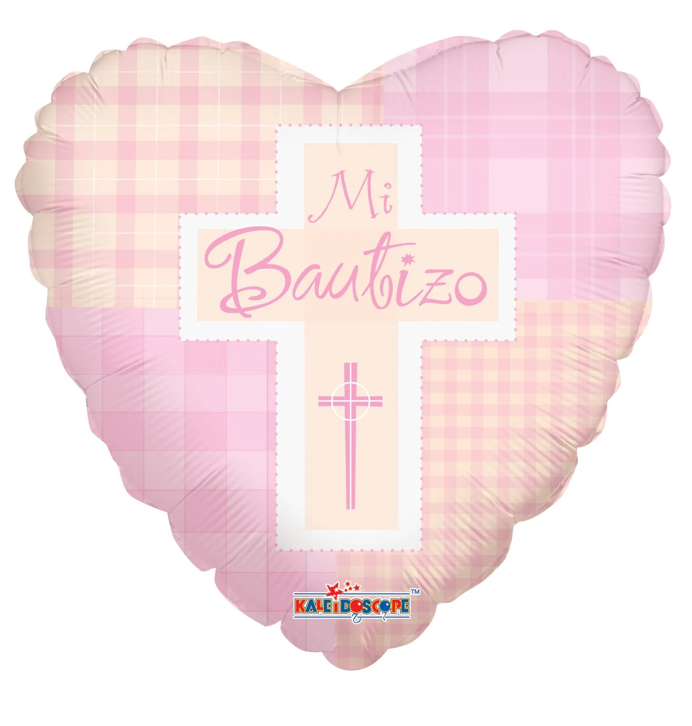4" Airfill Only (Sticks Sold Separately) Mi Bautizo Pink Balloon (Spanish)