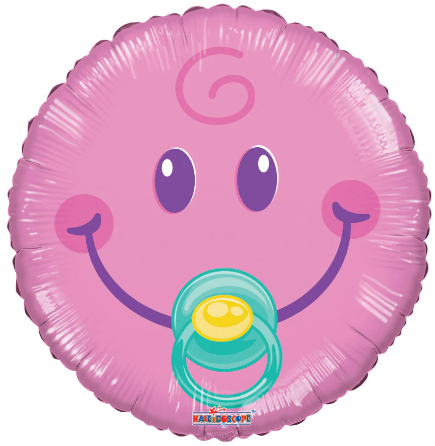 4" Airfill Only (Sticks Sold Separately) Smiley Girl Gellibean Balloon
