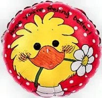 4" Airfill Only (Sticks Sold Separately) Suzy Zoo Hope You're Feeling Better Balloon