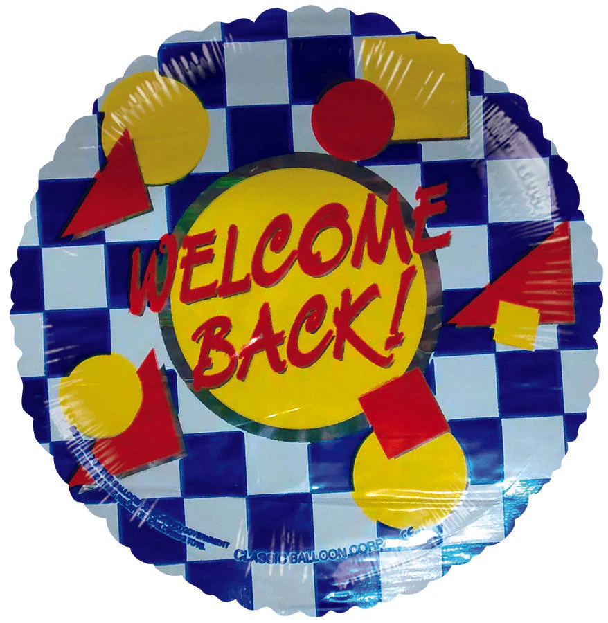 4" Airfill Only (Sticks Sold Separately) Welcome Back Checks Balloon