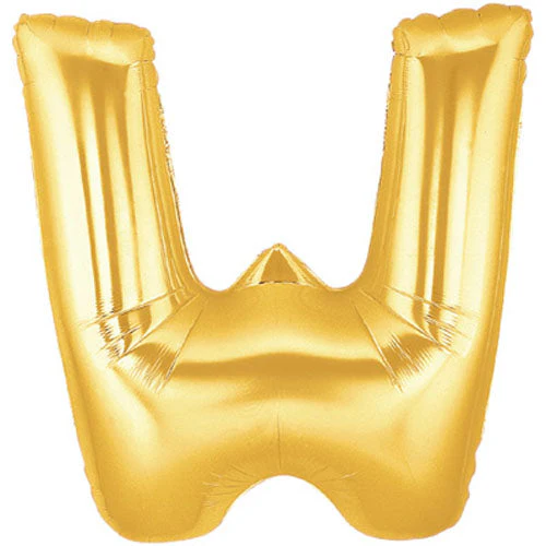 40" (34" Inflated) Megaloon Large Letter Balloon W Gold