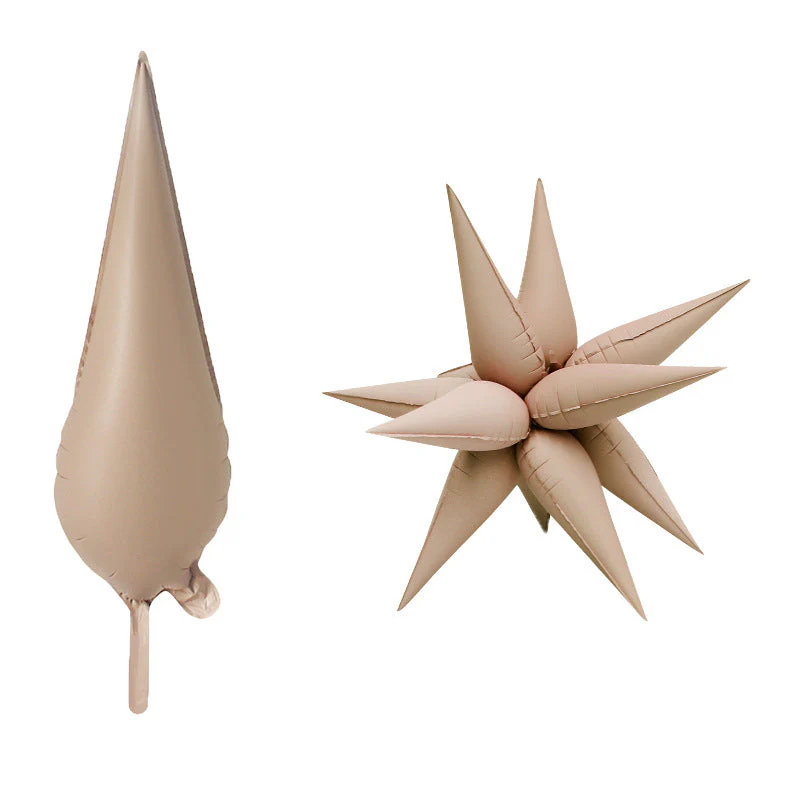 40" Airfill Decor Only Matte Brown Starburst Balloon (12 Piece Per Starburst Kit)