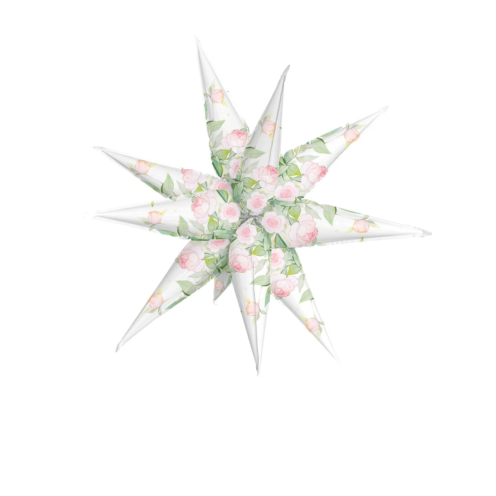 40" Airfill Decor Only Matte Flowers Starburst Balloon (12 Piece Per Starburst Kit)