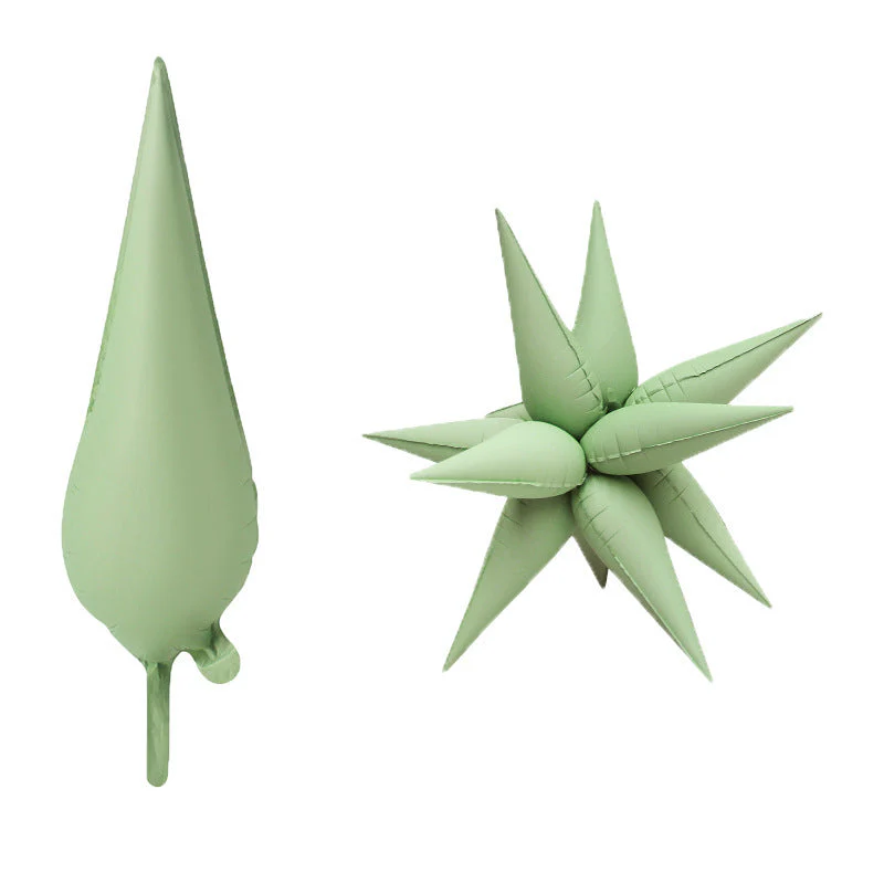 40" Airfill Decor Only Matte Green Starburst Balloon (12 Piece Per Starburst Kit)