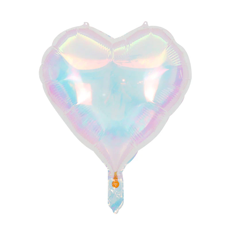 40" Airfill Decor Only Pearl Lustrous Iridescent Heart Balloon