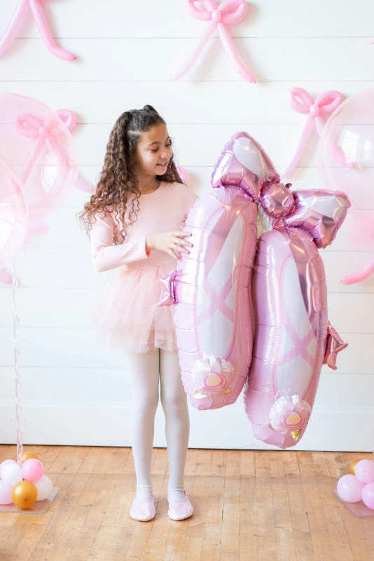 40" SuperShape Doo-Dads Ballerina Slippers Foil Balloon - Image 2