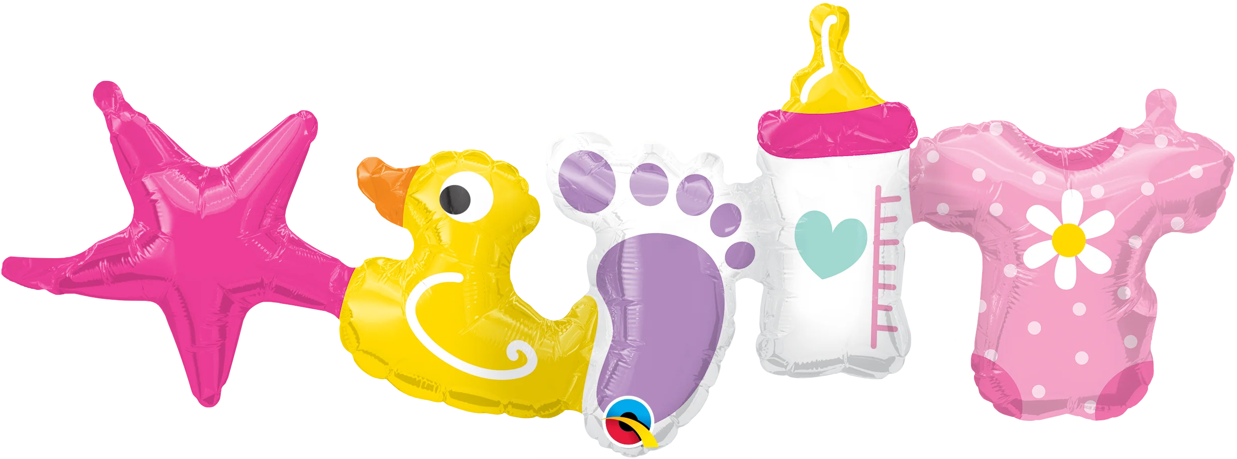 41" Baby Girl Garland Foil Balloon Airfill Only (2 Pack)