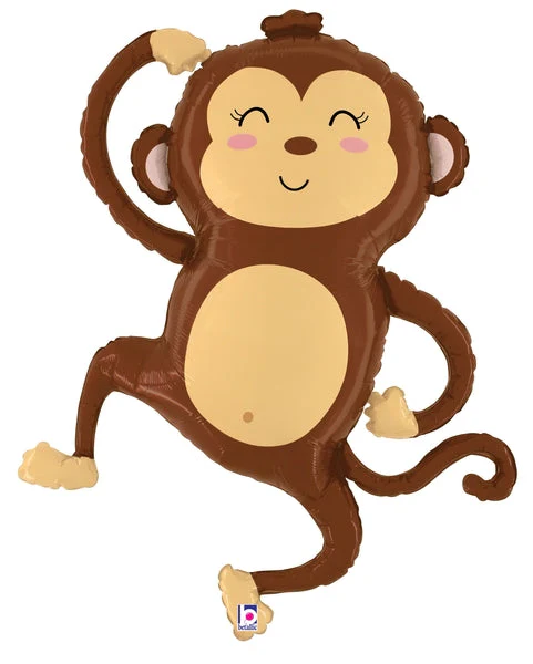 41" Foil Shape Jungle Monkey Foil Balloon