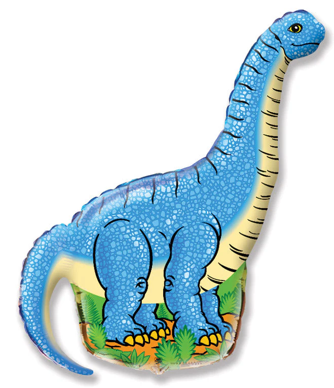 43" Dinosaur Blue Balloon