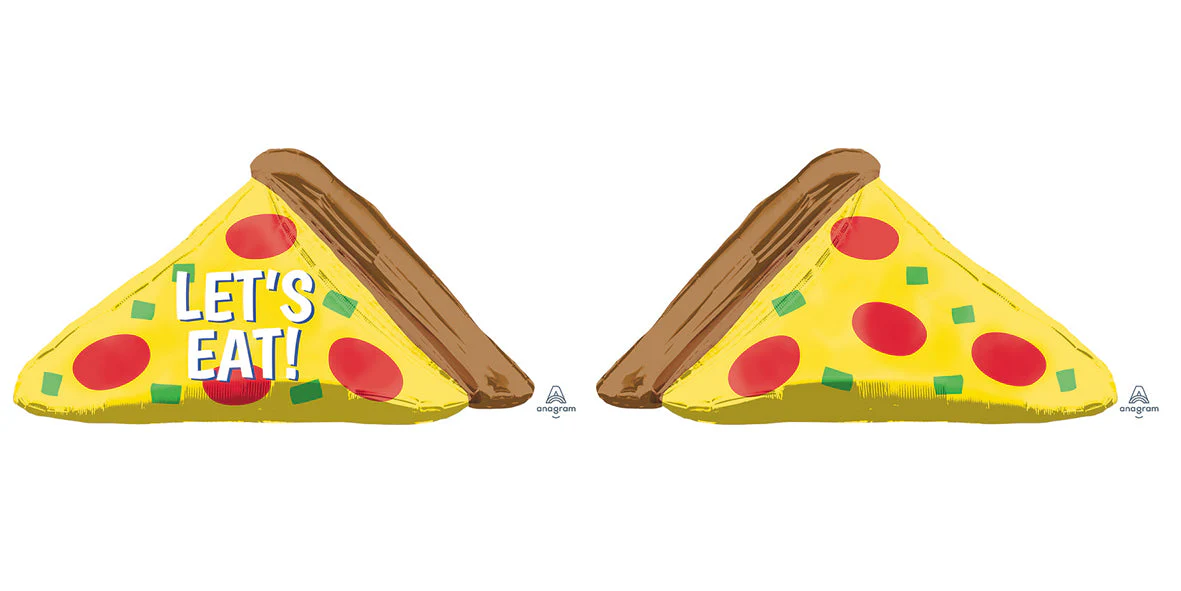 45" SuperShape Epic Party Pizza Foil Balloon - Image 2