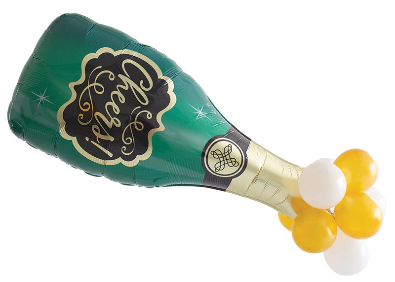 47" Latex Accented Cheers Foil Balloon
