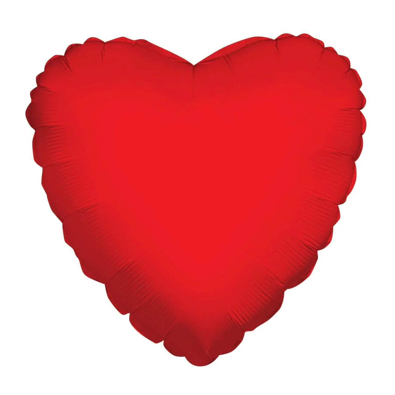 5" Airfill Only (Sticks Sold Separately) Valved Metallic Red Heart with Self Sealing Valve Balloon