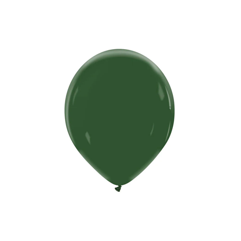 5" Cattex Premium Jungle Green Latex Balloons (100 Per Bag)