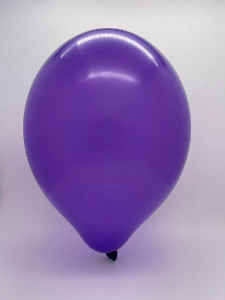 5" Cattex Premium Royal Purple Latex Balloons (100 Per Bag) - Image 2