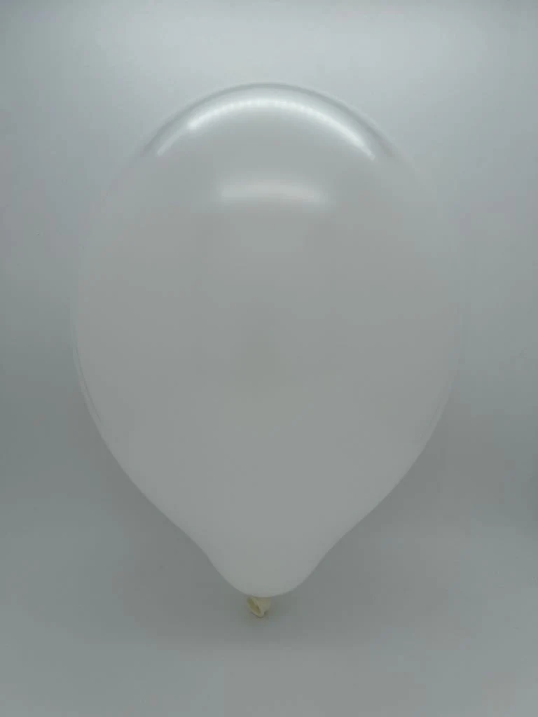 5" Cattex Premium Snow White Latex Balloons (100 Per Bag) - Image 2