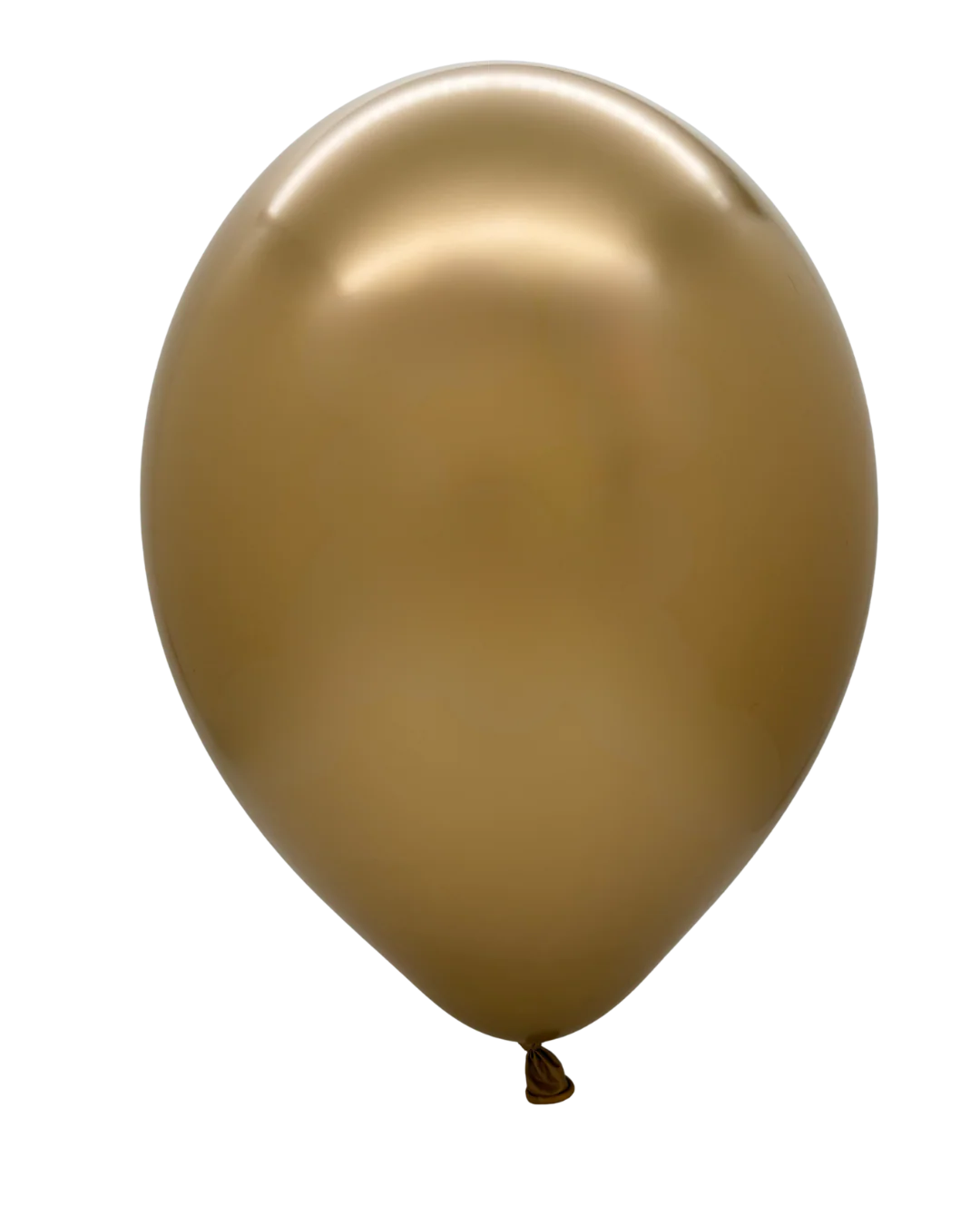5" Cattex Titanium (Chrome/Mirror) Gold Latex Balloons (100 Per Bag) - Image 2